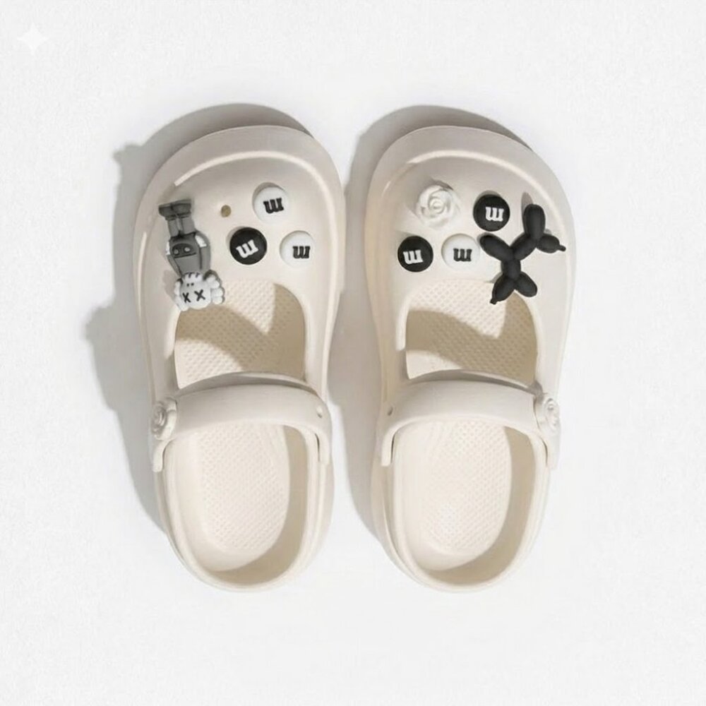 Women's Platform Mary Jane Clogs~EVA Sandals with Cartoon Decorations